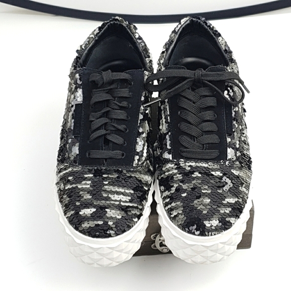 Kendal and Kylie KKRE studded stylish sequin Sneakers Jenner women's size 9 KKRE - Picture 1 of 8